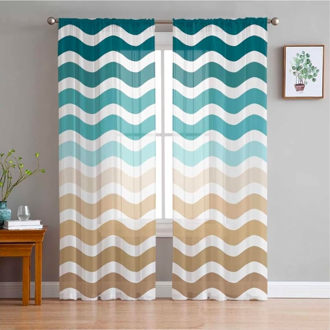 Cortinas decorativas de estilo náutico