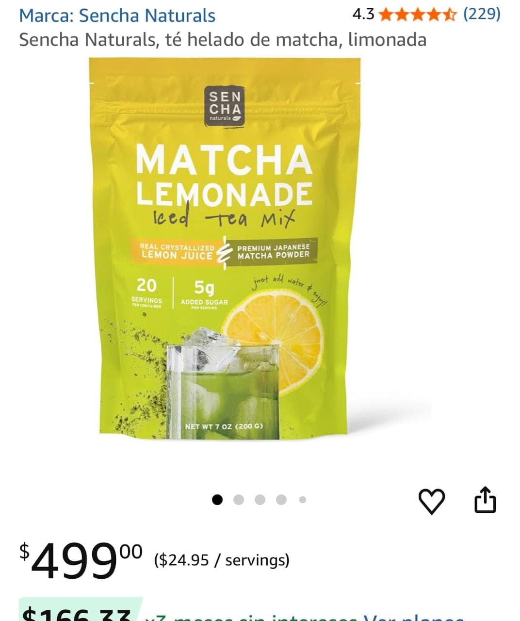 Limonada Matcha (200 g) Sencha Naturals