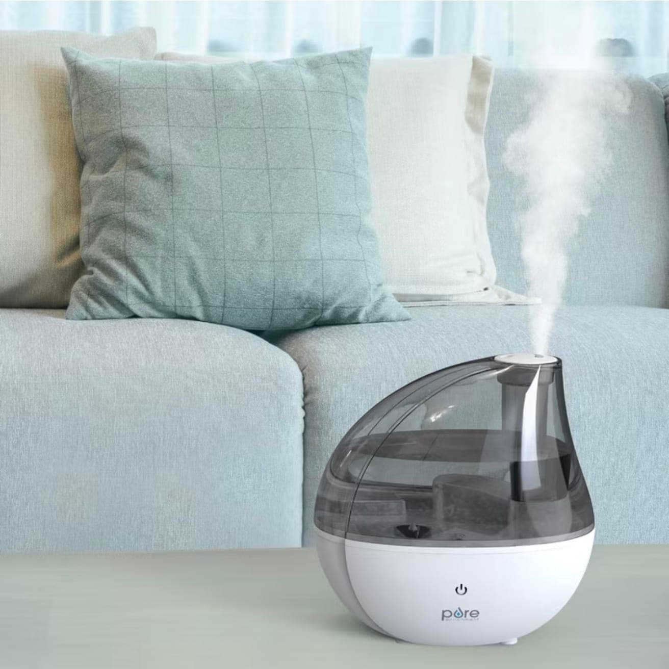 humidificador ultrasónico de niebla fría Pure Enrichment MistAire Silver