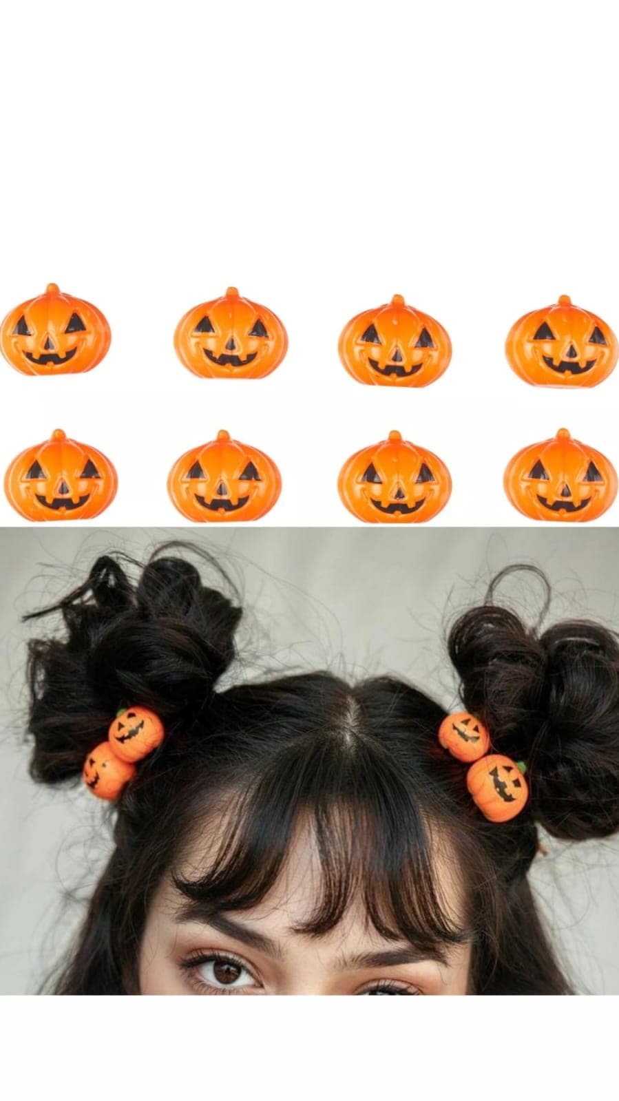 BOLSA DE CALABAZA DE PLASTICO 12PZAS HALLOWEEN