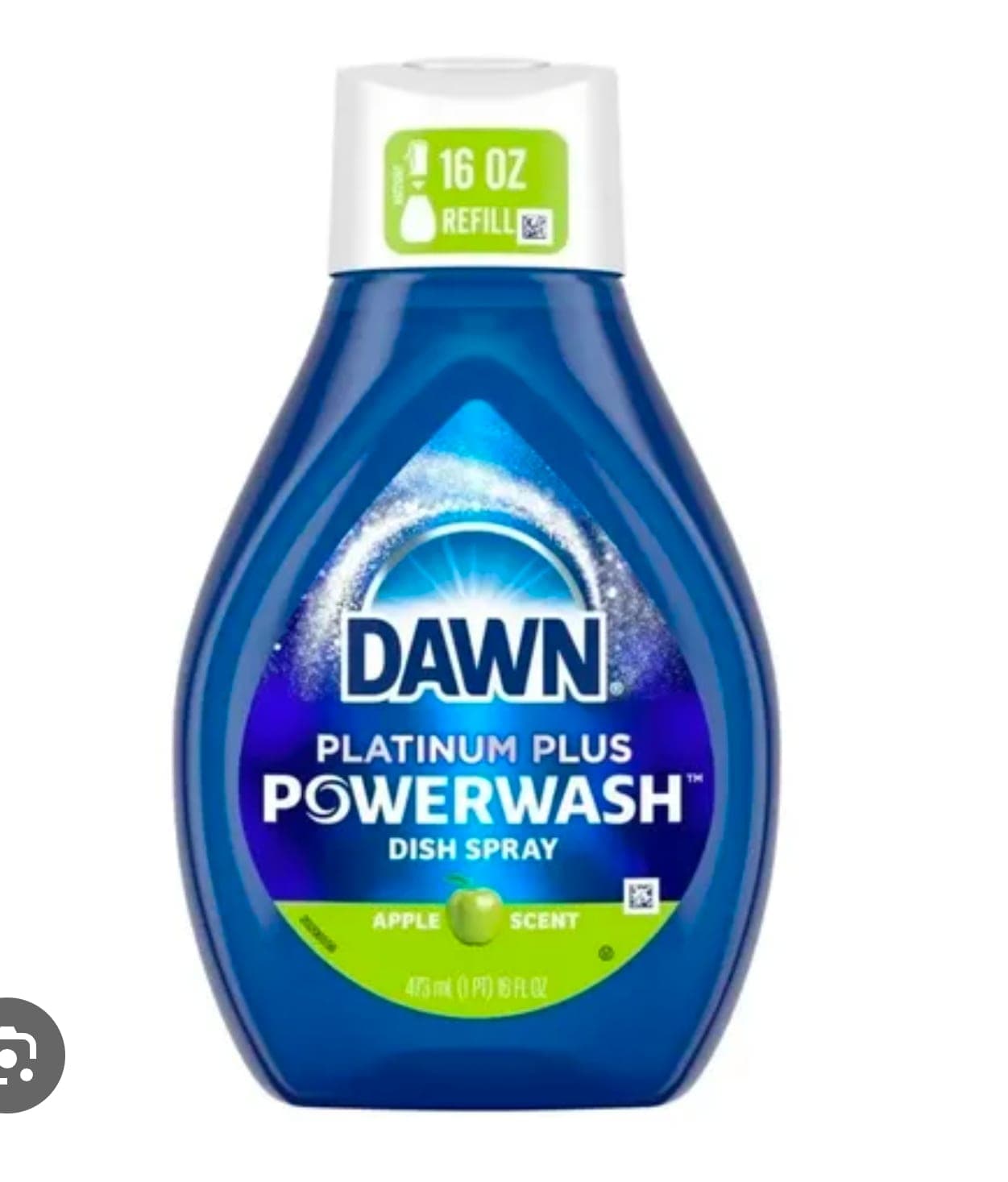 Jabon lavatrastes Dawn 473ml Platinum Plus Powerwash con aroma a limón
