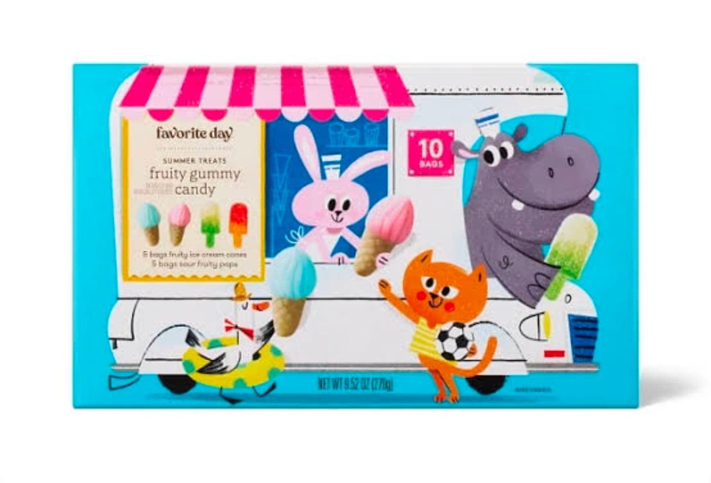 Caja de caramelos de goma Favorite Day Summer Treats Fruity Gummy Candy