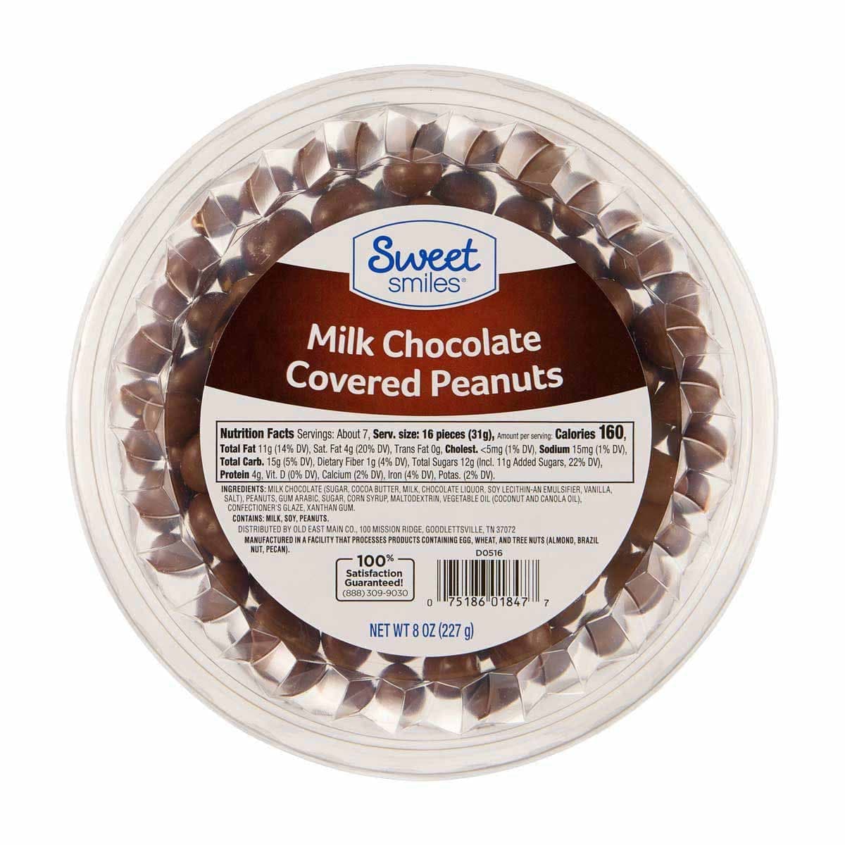 Cacahuates cubiertos de chocolate con leche Sweet Smiles