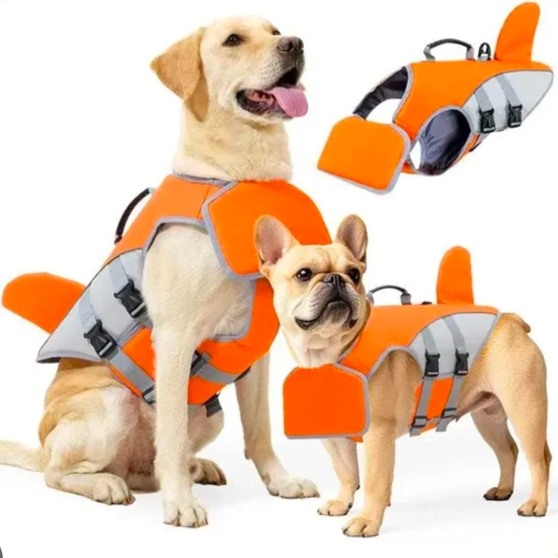 Chaleco salvavidas para perro de la marca AmzNova.