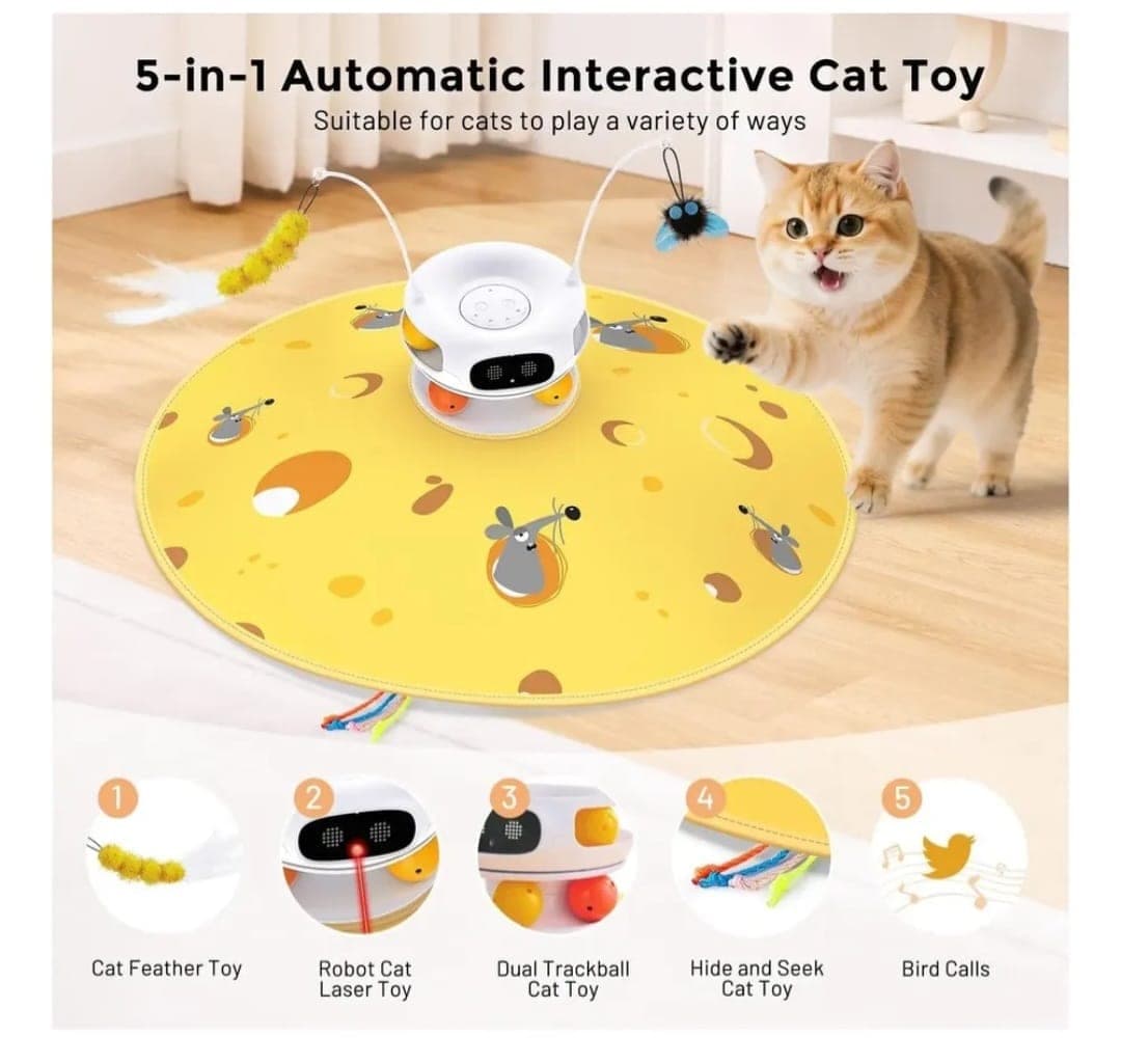 Juguete interactivo automático para gatos Zomisia (Modelo MWJ-A05)