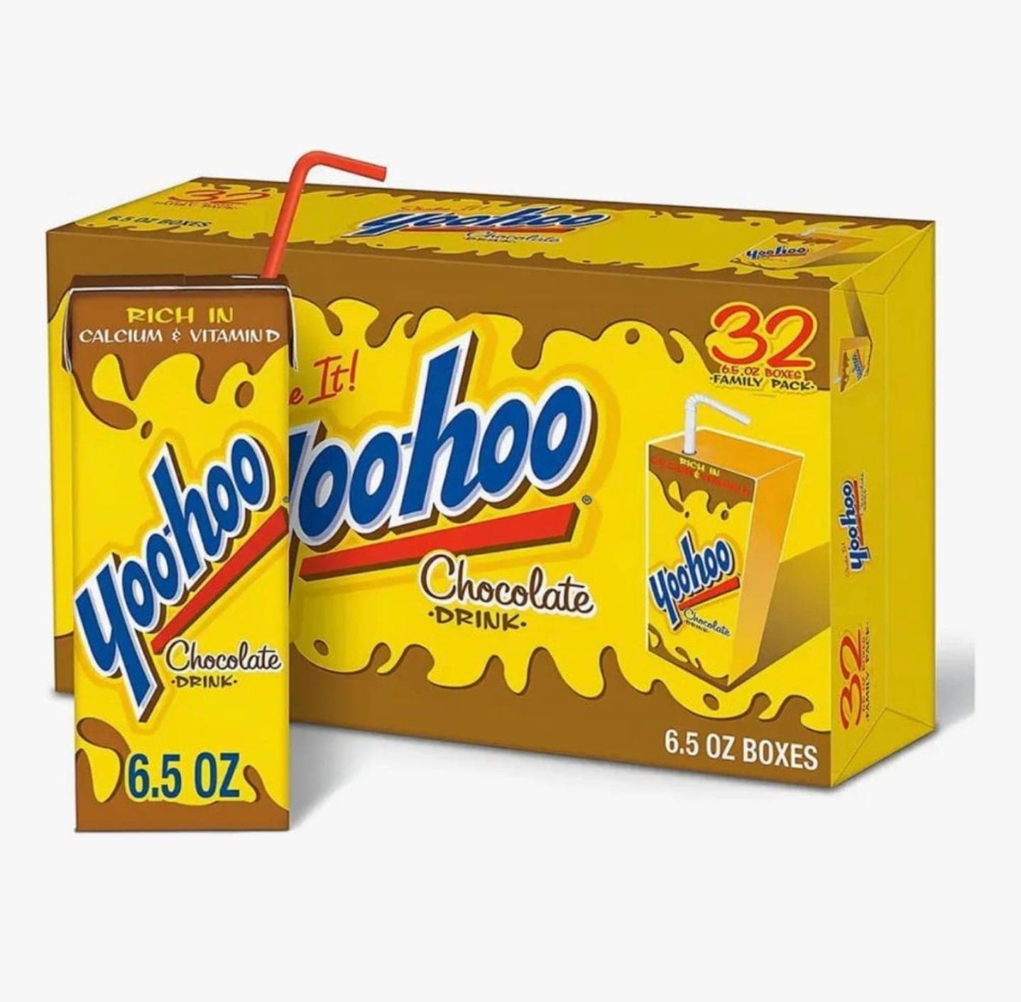 Paquete de 10 cajas de Yoo-hoo Chocolate Drink (6.5 fl oz),