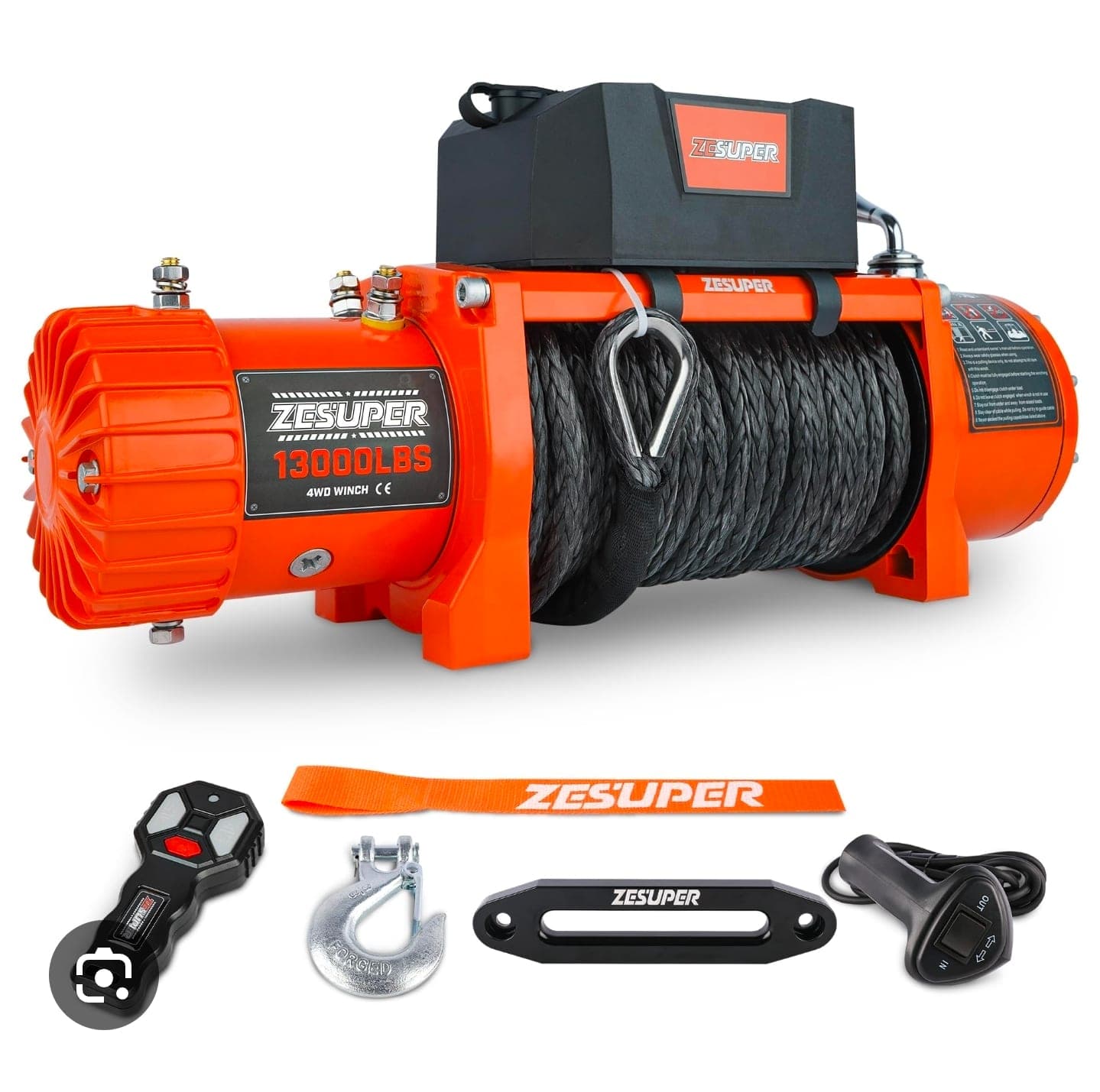 Cabrestante KIT eléctrico de 12 V y 12000 libras