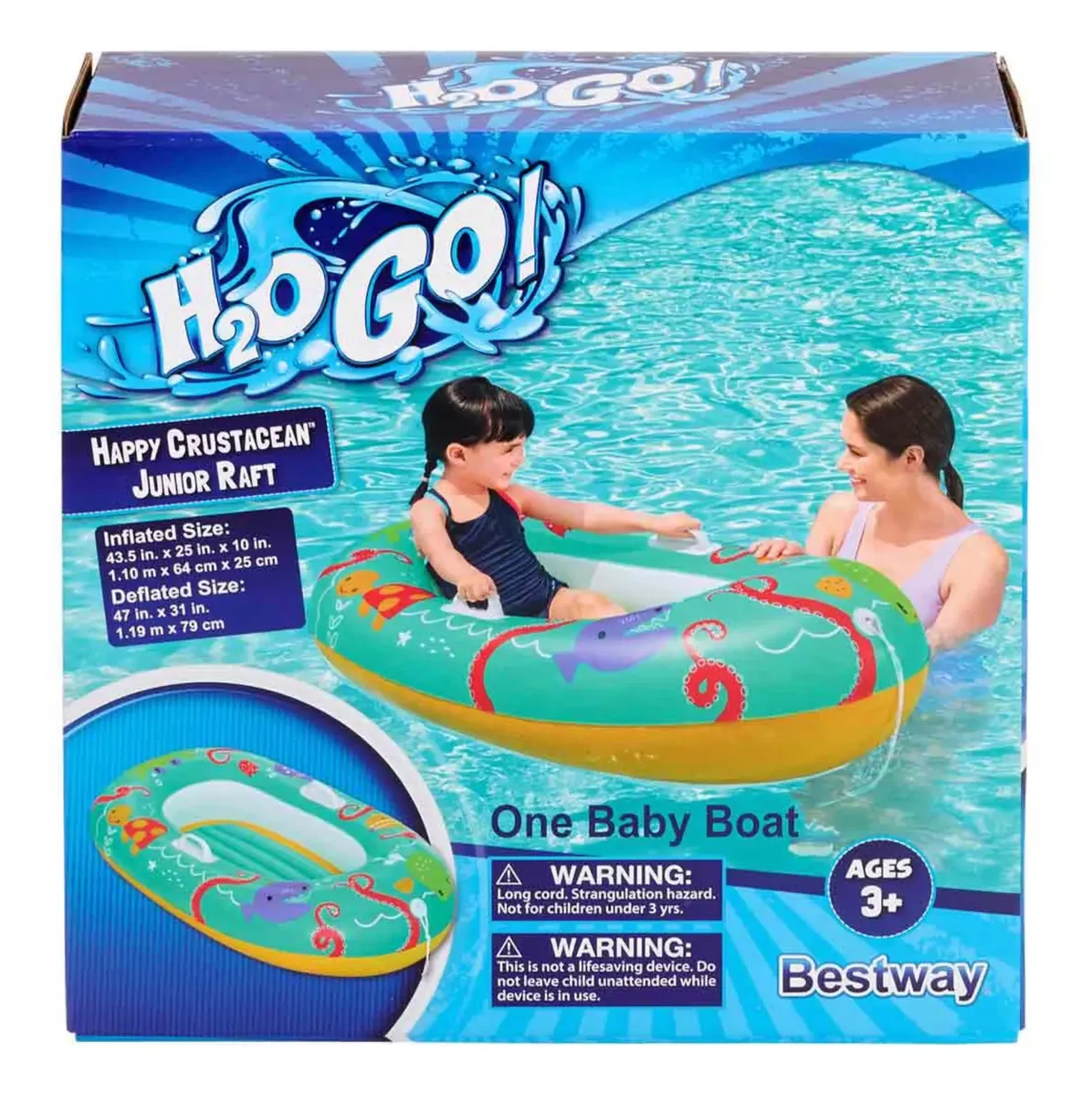 Bote Flotante Inflable Infantil Para Albercas H2ogo Bestway
