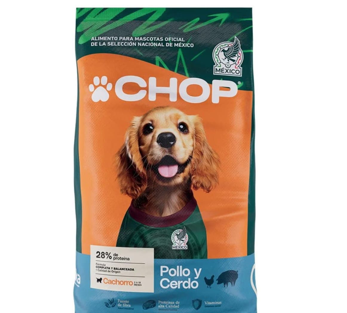 Croquetas Chop 4kg para Perro Cachorro sabor Pollo y Cerdo
