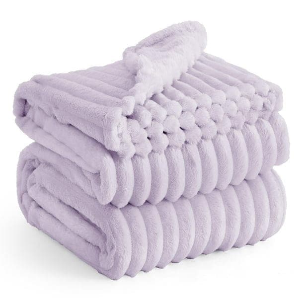 BEDSURE Manta de vellón texturizada GentleSoft