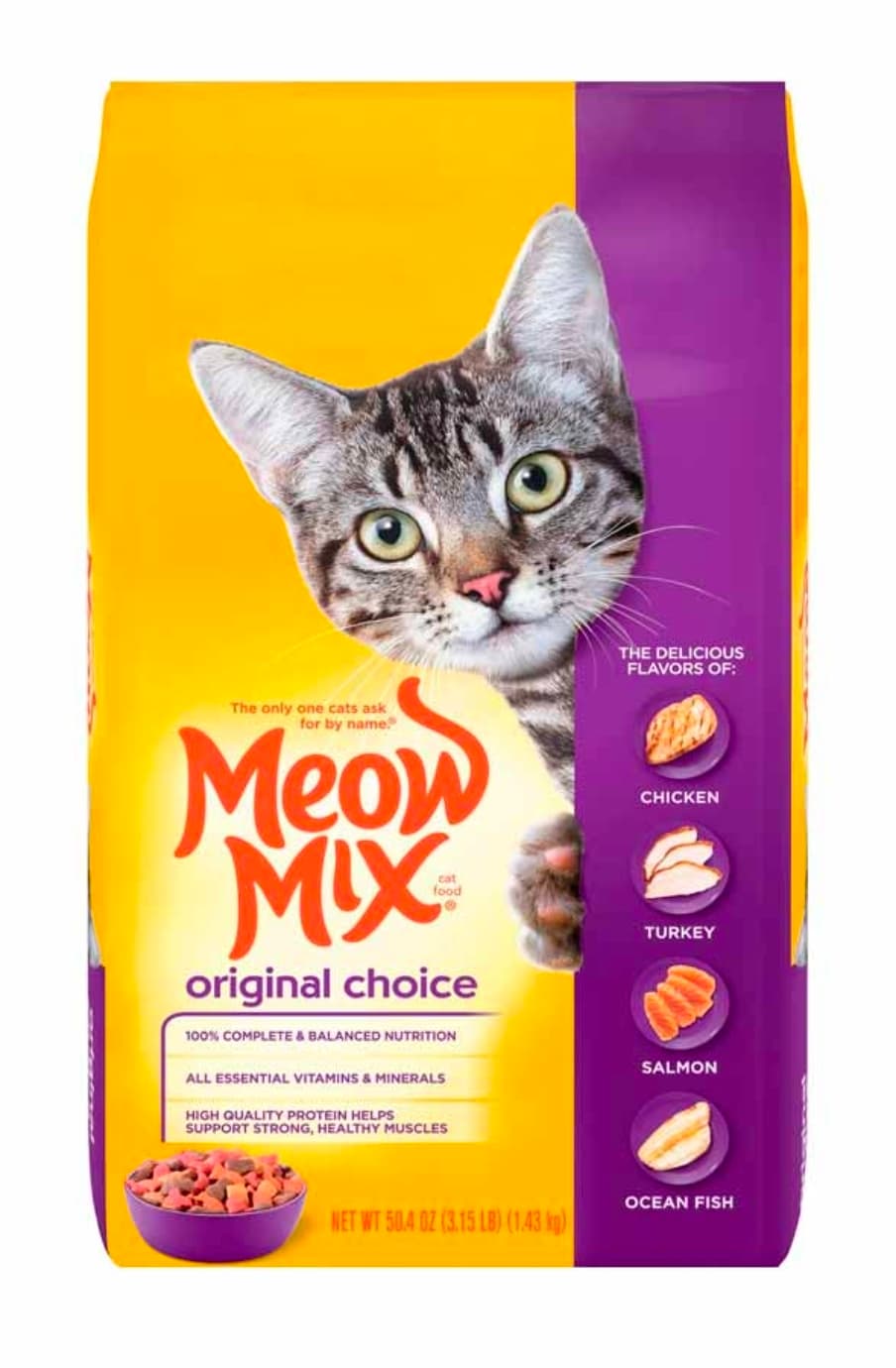 Alimento para gato Meow Mix Original Choice